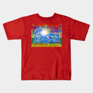 Colosseum Stained Glass Kids T-Shirt